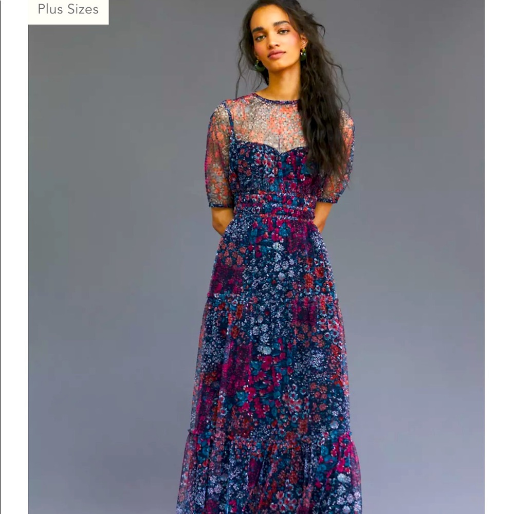 Anthropologie maxi dress